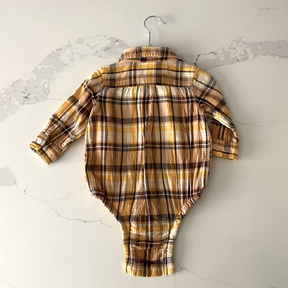 ⚫️ Baby gap ⚫️ Oxford button-up bodysuit - 6-12 months - Picture 2 of 4